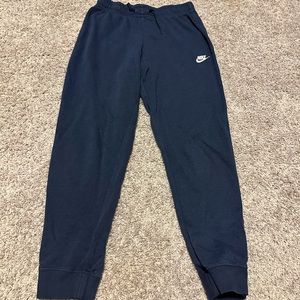 Navy blue Nike joggers